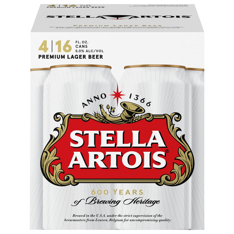 Stella Artois 6x 4 Pack (16 oz Cans)