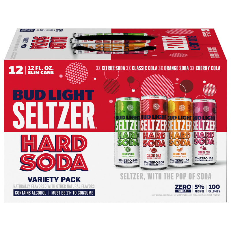 Bud Light Seltzer Hard Soda Variety Pack 2x 12 Pack (12 oz Cans)