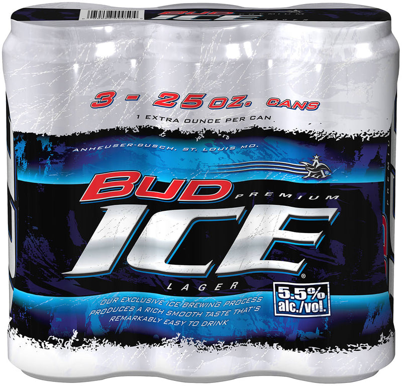 Bud Ice 5x 3 Pack (25 oz Cans)