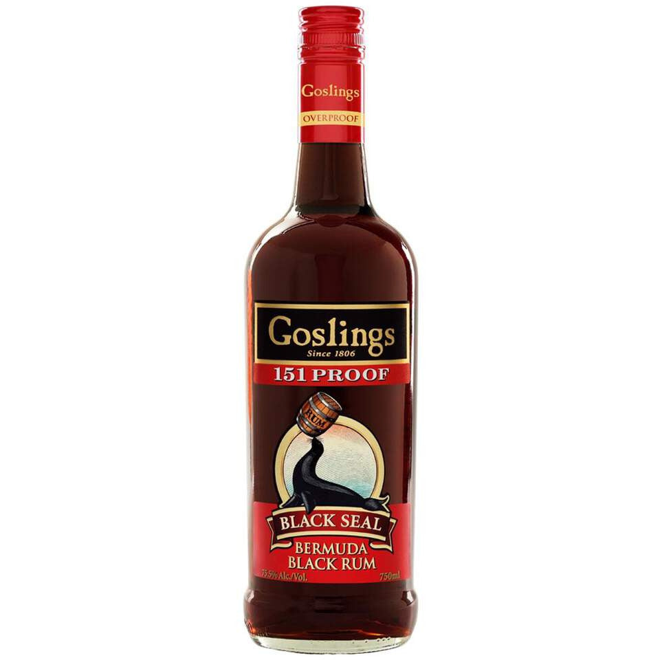 Goslings 151 Proof Black Seal Rum 750ml