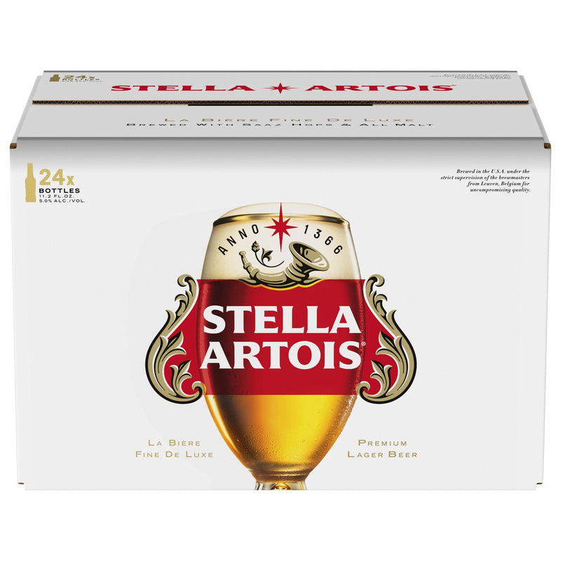 Stella Artois 24 Pack 11.2 oz Bottles (24 Pack)
