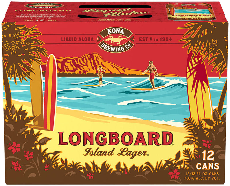 Kona Longboard Island Lager 2x 12 Pack (12 oz Cans)