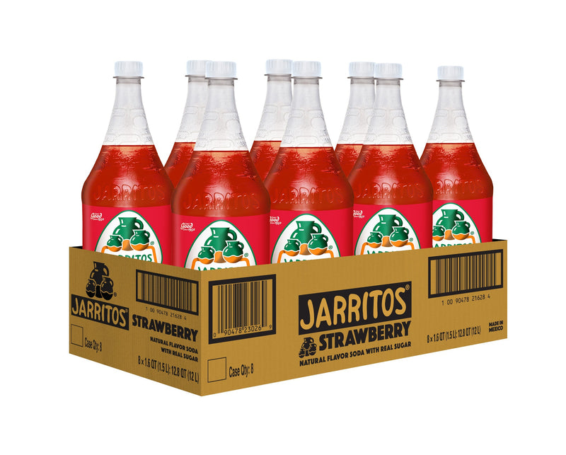 Jarritos Strawberry 8 Pack (1.5 L Bottles)