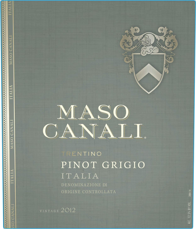 MASO CANALI PINOT GRIGIO RETAIL 12PK 2019 750 mL