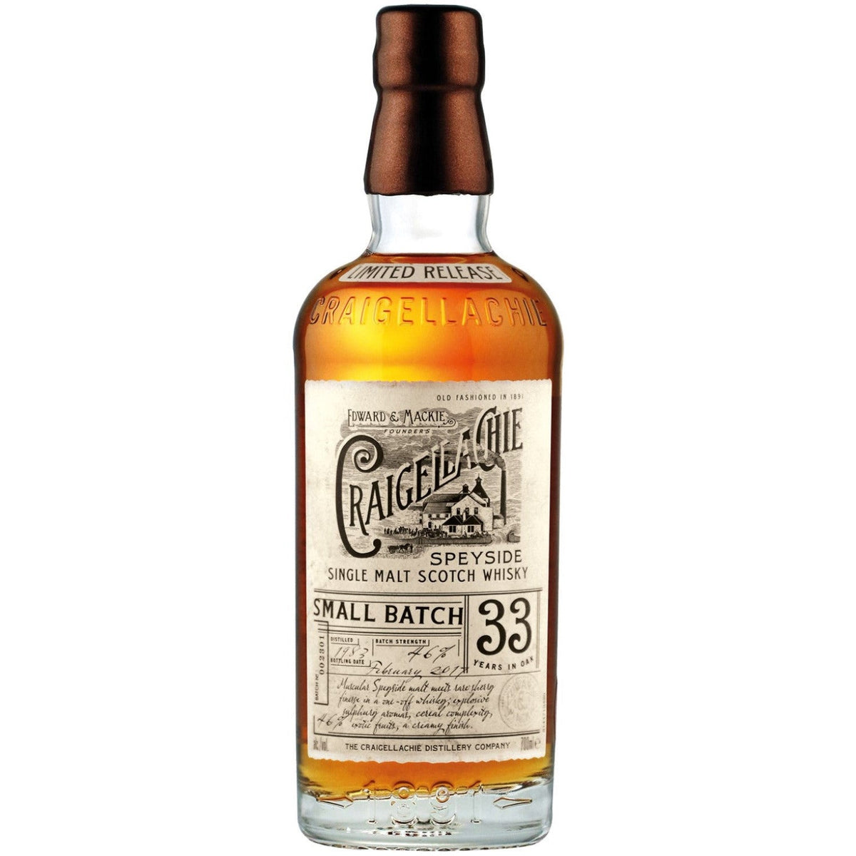 Craigellachie 33 Year Old Limited Release Scotch Whisky 750ml