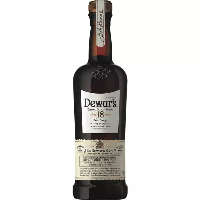 Dewar's 18 Year Old The Vintage Blended Scotch Whisky 750ml