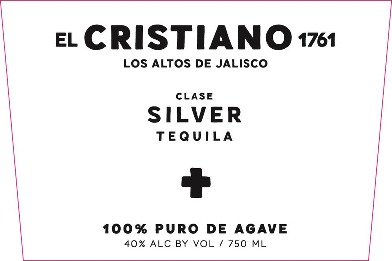 EL CRISTIANO SILVER TEQUILA 750 mL
