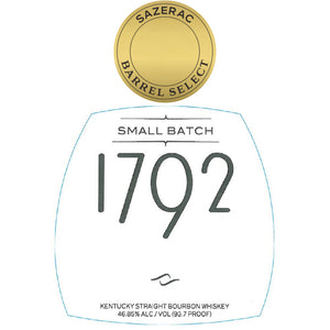 Buy 1792 Small Batch Bourbon Sazerac Barrel Select Online -Craft City