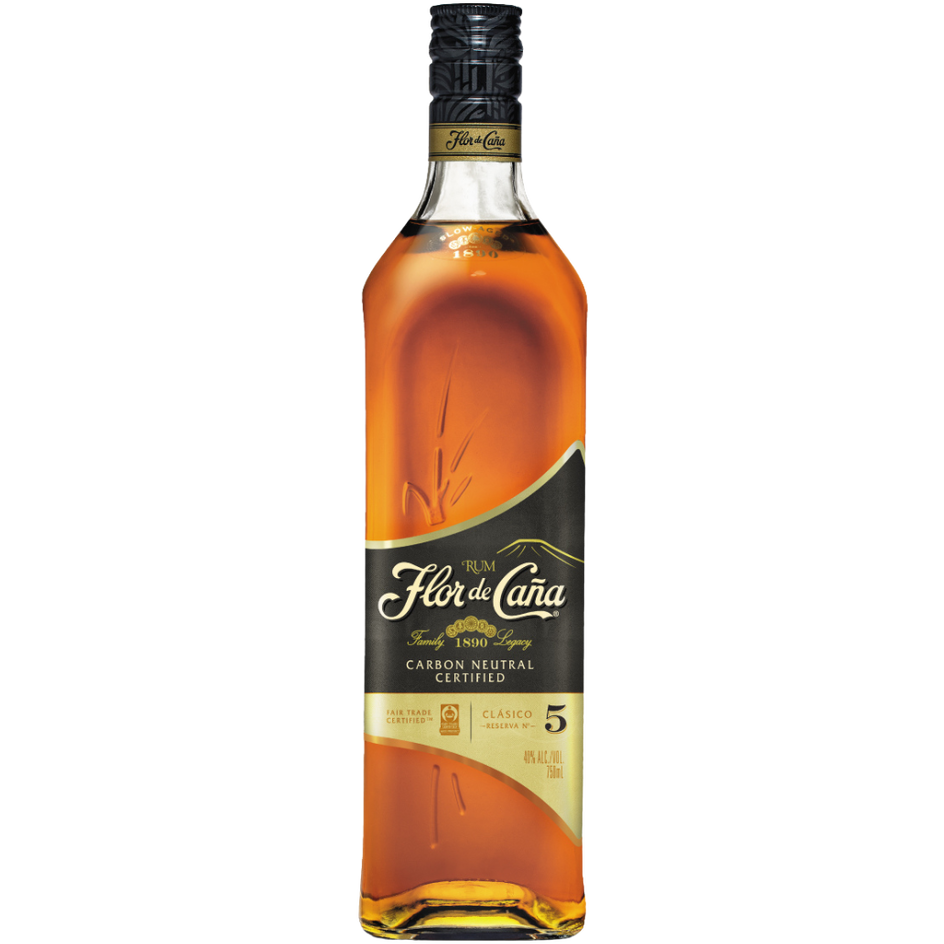 Flor De Caña Añejo Clásico 5 Year Old Rum 750ml