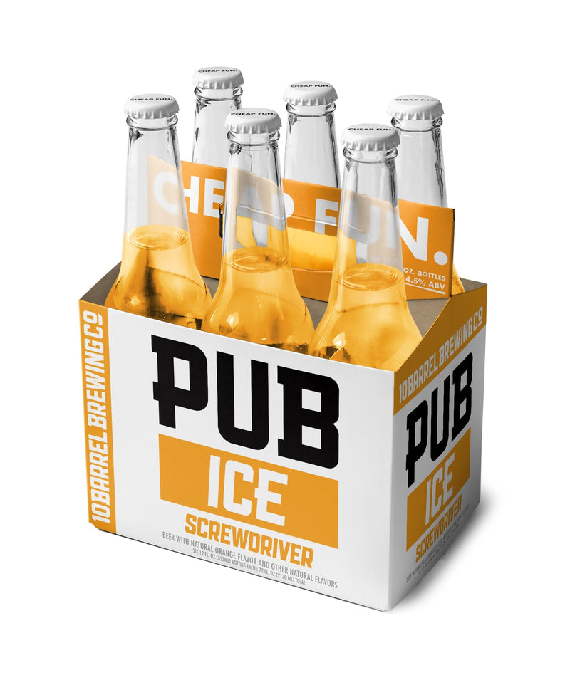 10 Barrel Brewing Co. Pub Ice Screwdriver 4x 6 Pack (12 oz Bottles)