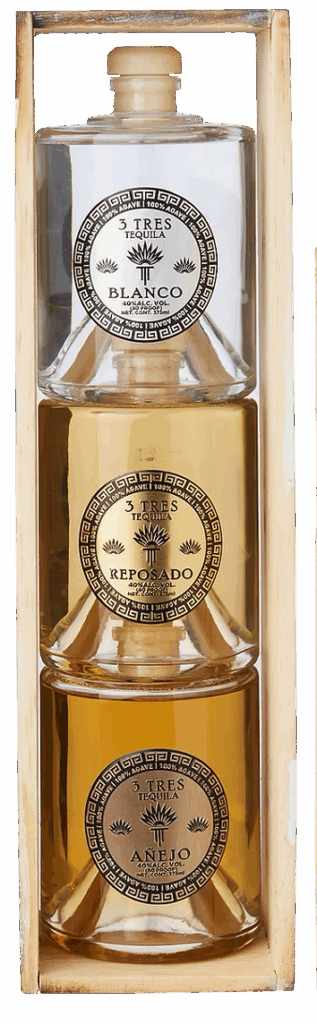 Buy 3 Tres Blanco, Reposado & Añejo Tequila Stack Trio Online -Craft City