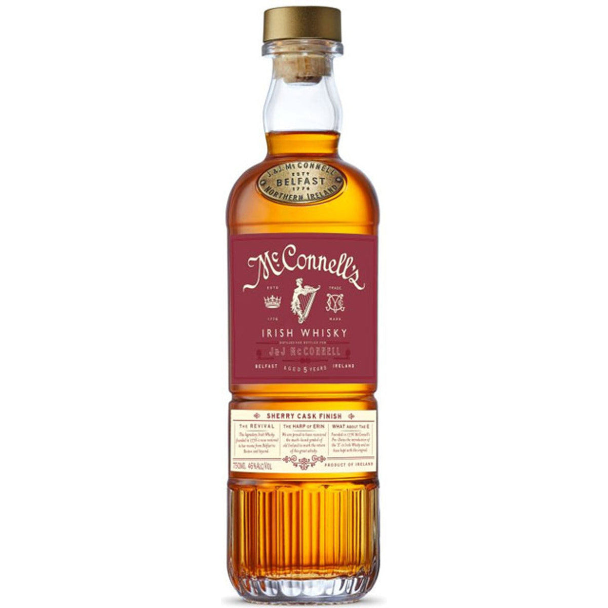 McConnell's Sherry Cask Finish Irish Whisky 750ml