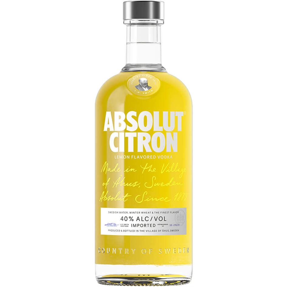 Absolut Citron Vodka 750ml