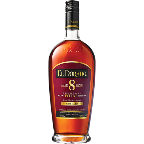 El Dorado 8 Year Old Cask Aged Rum 750ml