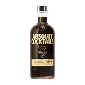 Buy Absolut Espresso Martini Cocktail 40 750ML Online -Craft City