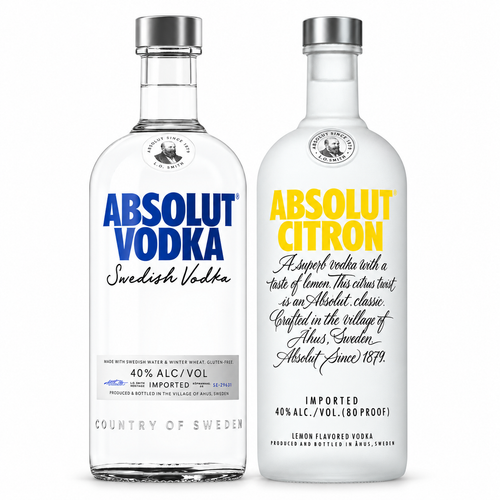 Buy Absolut Original Vodka & Absolut Citron 2PK Bundle Online -Craft City