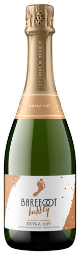 barefoot bubbly extra dry champagne 750ml