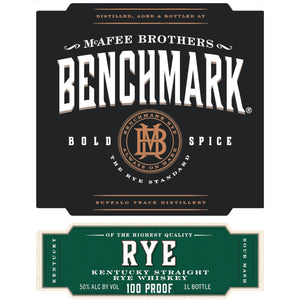 Buy Benchmark Rye Whiskey 1L Online -Craft City