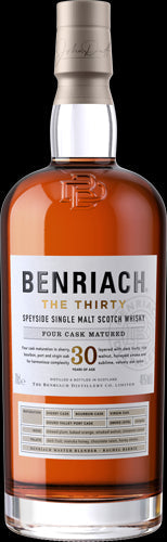 benriach the thirty speyside single malt scotch whisky 700ml