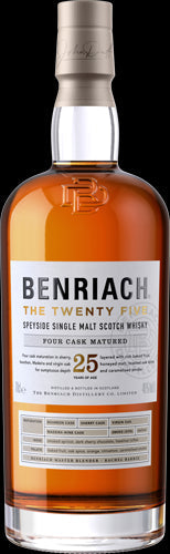 benriach the twenty five speyside single malt scotch whisky 700ml