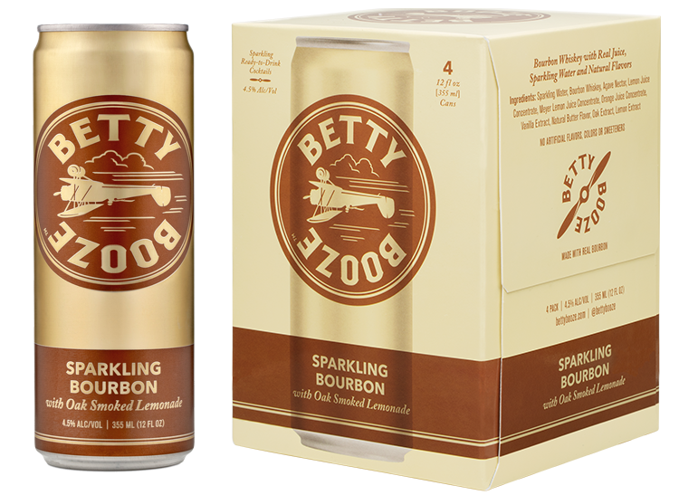 Betty Booze Sparkling Bourbon w/ Oak Smoked Lemonade