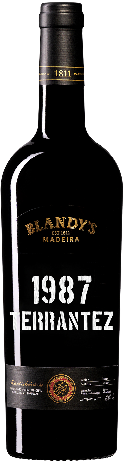 Buy Blandy's Terrantez Madeira 1987 750ML Online -Craft City