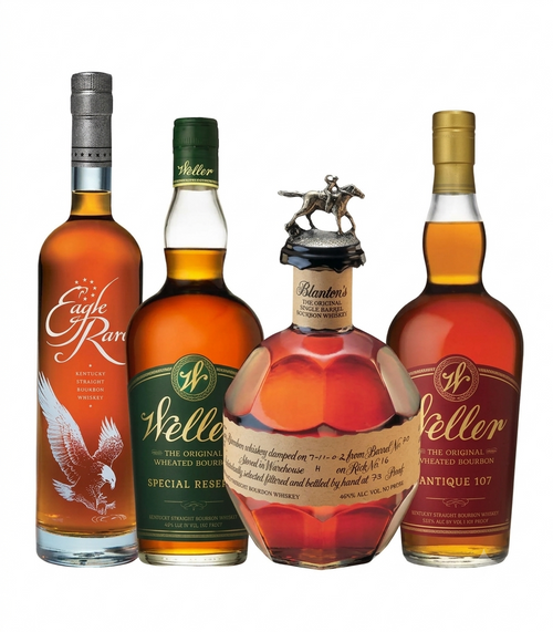 Buy Blanton’s, Eagle Rare 10 Year, Weller Special Reserve & Weller Antique 107 4PK Bourbon Bundle Online -Craft City