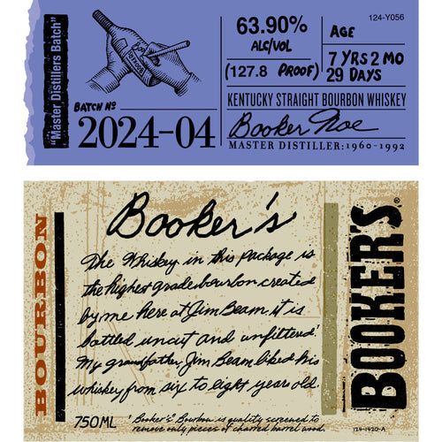 Buy Booker's Bourbon 2024-04 úMaster Distillerôs Batchù Online -Craft City