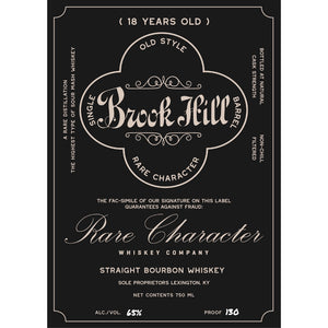 Buy Brook Hill 18 Year Old Straight Bourbon Online -Craft City