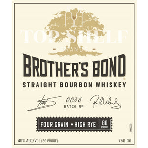 Buy Brotherôs Bond Four Grain High Rye Bourbon Online -Craft City