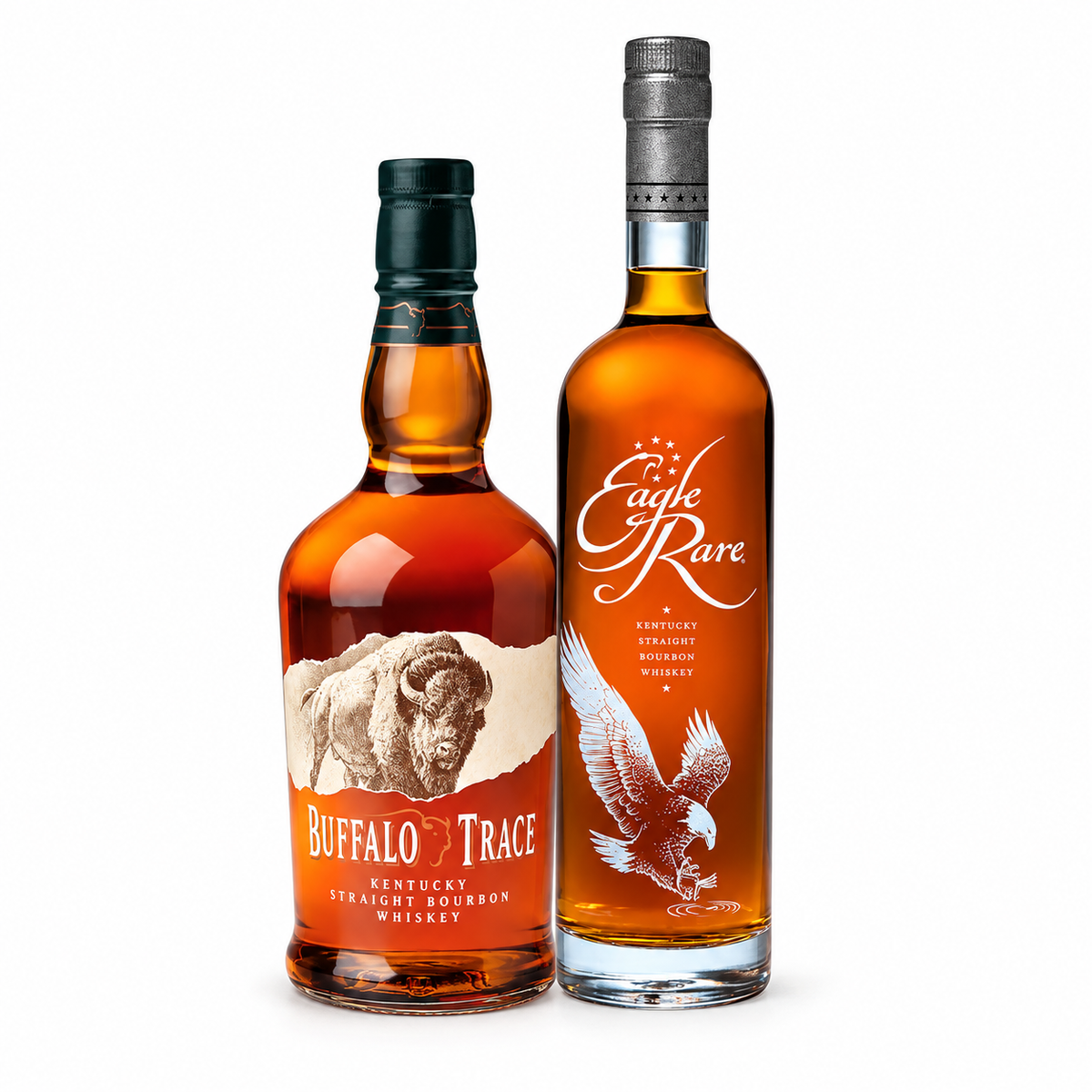 Buy Buffalo Trace & Eagle Rare 10 Year 2-Bottle Bourbon Whiskey Bundle Online -Craft City