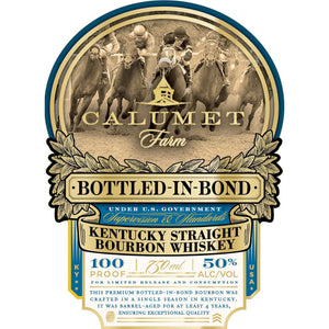 Buy Calumet Farm Bottled in Bond Kentucky Straight Bourbon Online -Craft City