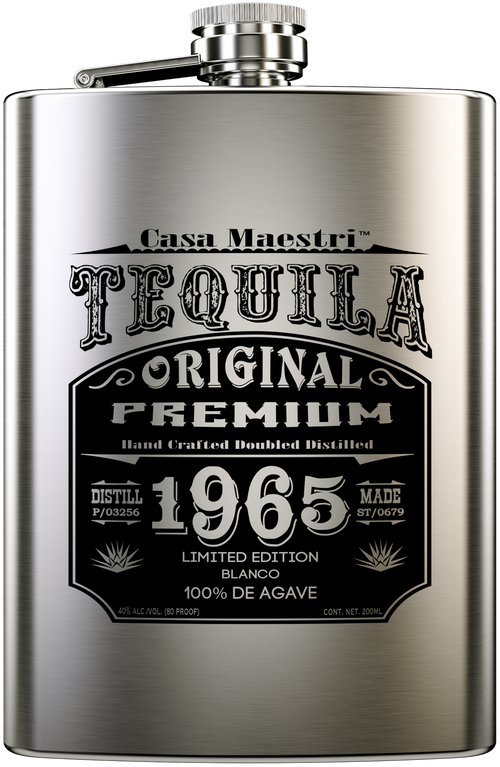 Buy Casa Maestri Tequila Blanco Flask 200ML Online -Craft City