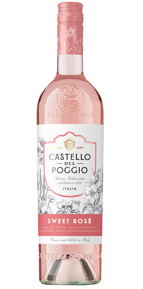 Buy Castello del Poggio Sweet Rose Sparkling 750ML Online -Craft City