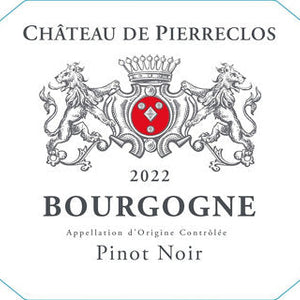Buy Chateau De Pierreclos Bourgogne Pinot Noir 2022 750ML Online -Craft City