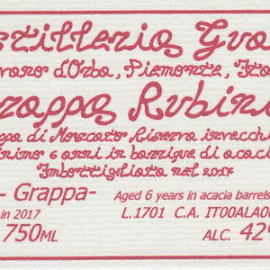 Buy Distilleria Gualco Grappa Rubinia Online -Craft City