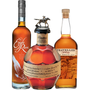 Buy Eagle Rare 10 Year, Blanton’s Single Barrel & Traveller 3PK Whiskey Bundle Online -Craft City