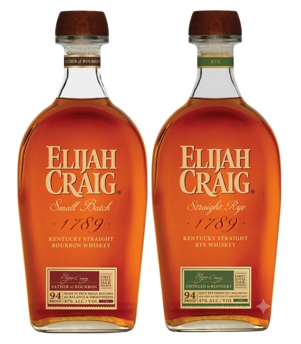 Buy Elijah Craig Bourbon & Rye Whiskey 2PK Bundle Online -Craft City