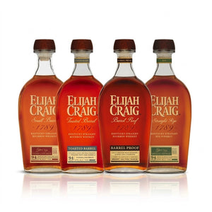 Buy Elijah Craig Bourbon & Rye Whiskey 4PK Bundle Online -Craft City