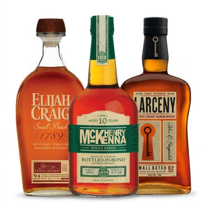 Buy Elijah Craig, Henry McKenna & Larceny Bourbon 3PK Bundle Online -Craft City