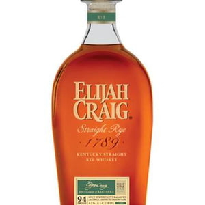 Buy Elijah Craig Straight Rye Whiskey Online -Craft City