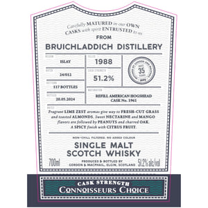 Buy Gordon & Macphail 1988 Bruichladdich 35 Year Old Online -Craft City