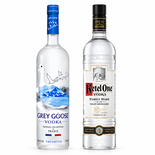 Buy Grey Goose Original & Ketel One Vodka 2PK Bundle Online -Craft City