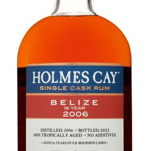 Buy Holmes Cay Single Cask Rum 'Belize - Travellers 2006 - 16 Year' Online -Craft City