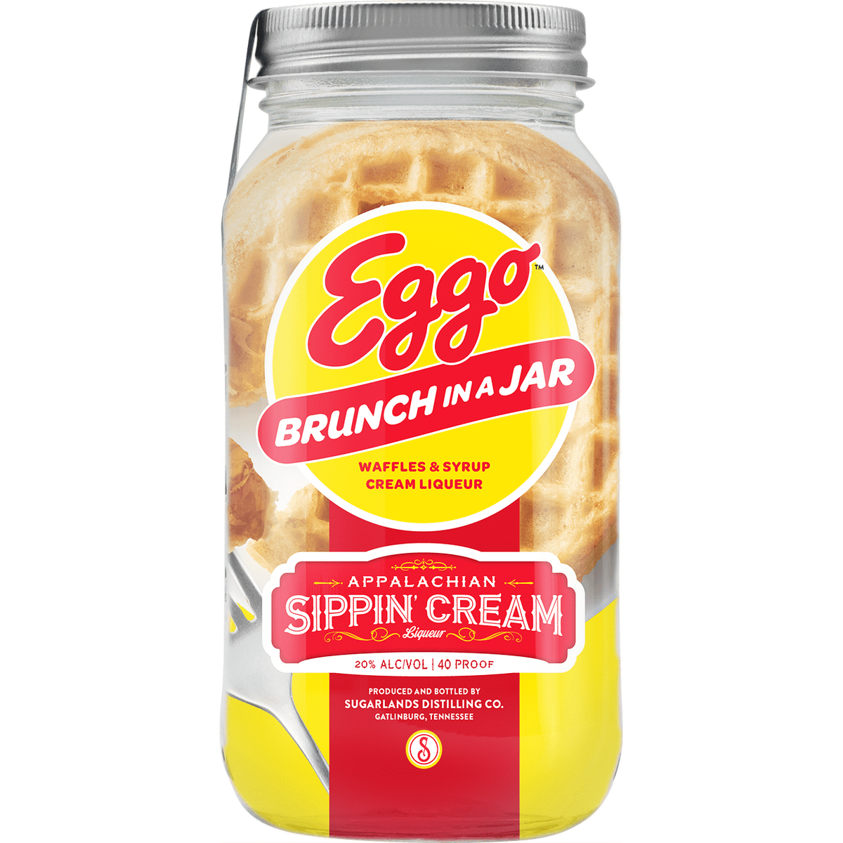 Sugarlands Eggo Brunch In A Jar Waffles & Syrup Sippin' Cream 750ml