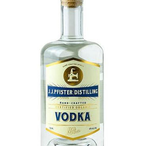 Buy J.J. Pfister Distilling Organic Vodka Online -Craft City