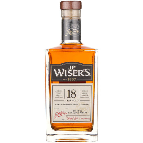 Buy J.P. Wisers Canadian Whisky Deluxe Very Old 18 Year Online -Craft City