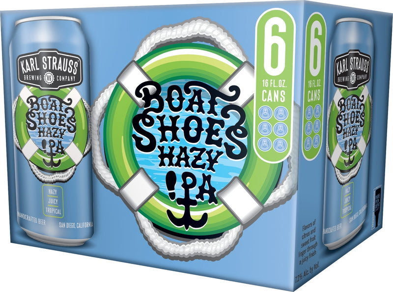 Karl Strauss Boat Shoes Hazy IPA 4x 6 Pack (16 oz Cans)