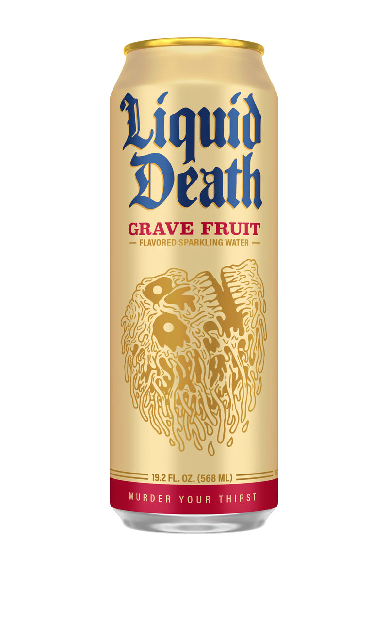 Liquid Death Grave Fruit 24 Pack (19.2 oz Cans)