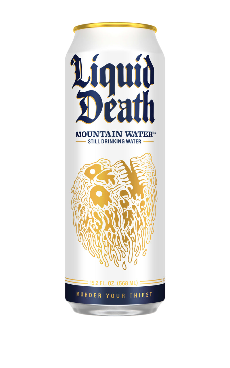 Liquid Death Mountain Water 24 Pack (19.2 oz Cans)
